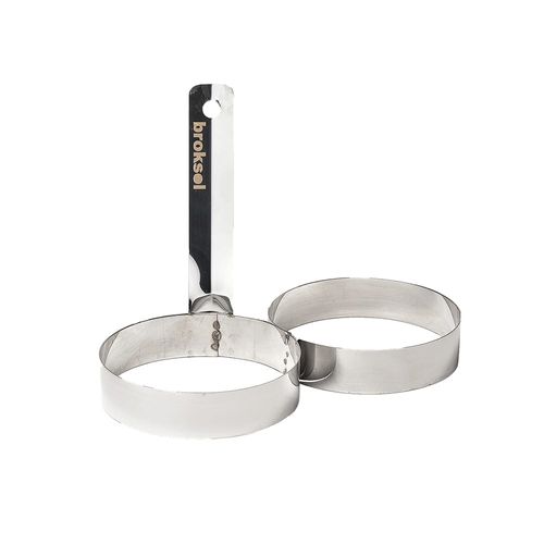 Molde Doblepara Huevo De Acero Inox