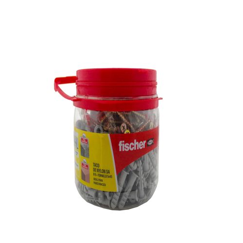 200 Tarugos Sa 8 Mm Con Tornillos En Balde Contenedor