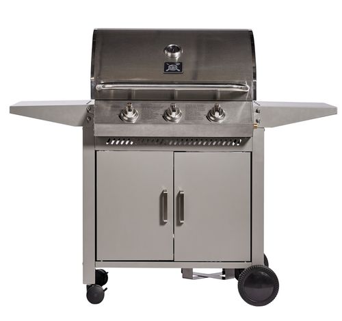 Parrilla A Gas Patagonia 3Q Inox 125X136X50 Cm Bbq Grill
