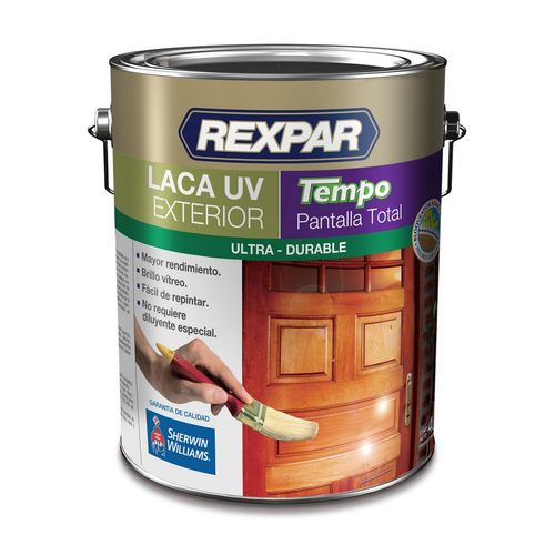 Laca Uv Exterior Tempo Brillante Rexpar 4 Lts