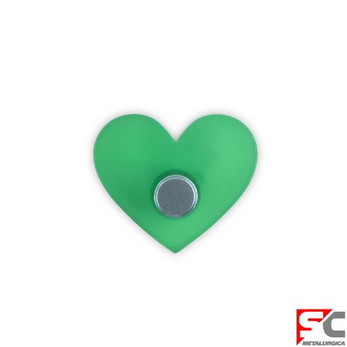 Tirador Abs Corazon Verde 41X35mm