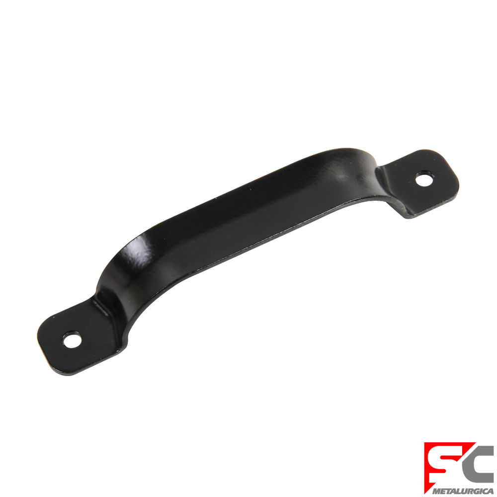 Manija Simple Acero 2,5x16 Cm Negro Sc Metalurgica