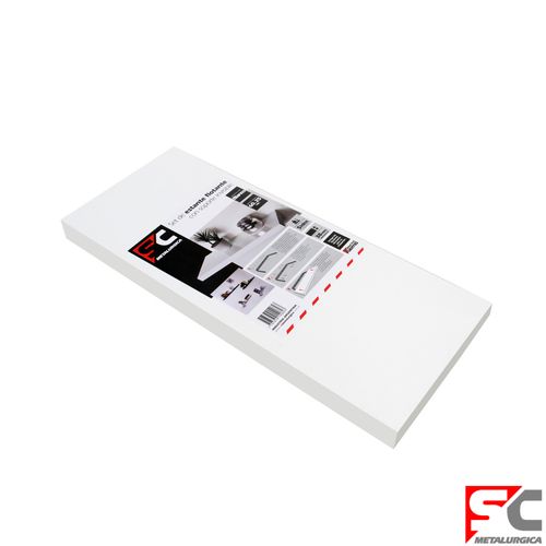 Estante Flotante Blanco 60X25 Cm X 1U Sc Metalúrgica