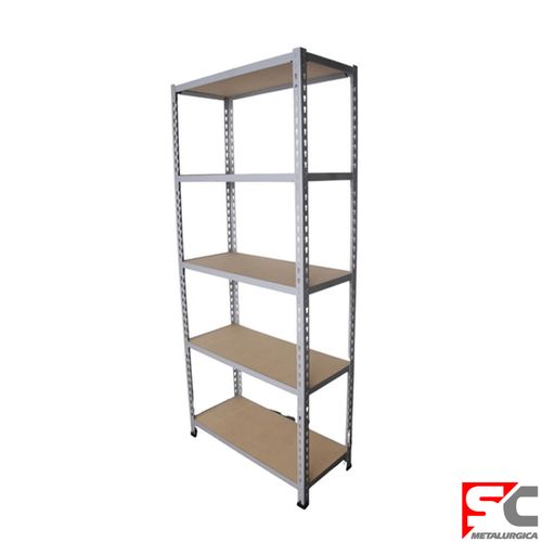 Mega Rack 5 Estantes Gris 1,80 M Sc Metalúrgica