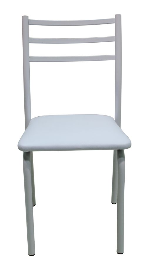 Silla Comedor Eco Cuerin Blanco 3.0  39X40X83 Cm Dakot