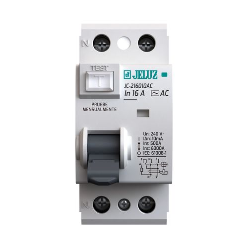 Interruptor Diferencial 2X16 A - 10 Ma Jeluz
