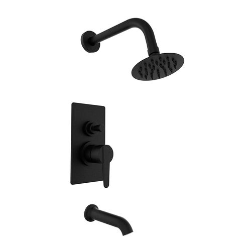 Griferia Ducha Monocomando Flat Black 08413 Hidromet