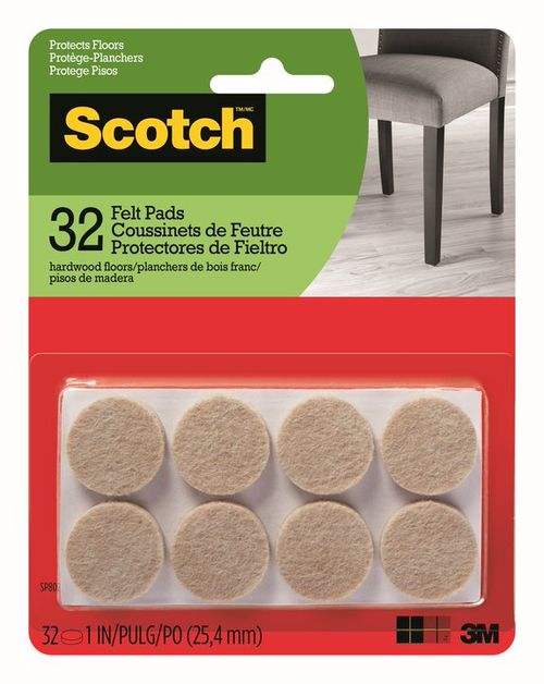 Fieltros Scotch Redondos Beige x32u