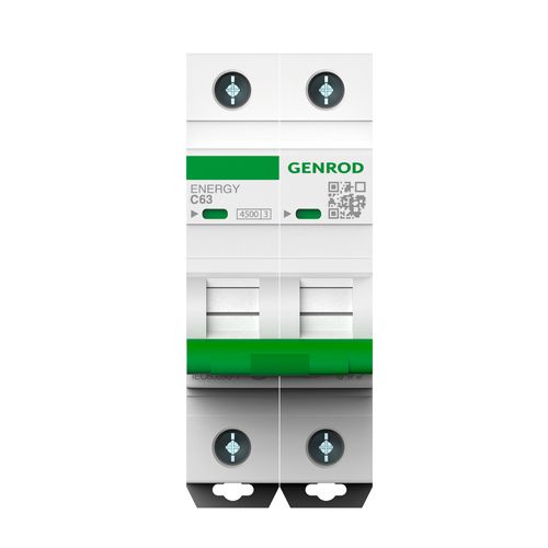 Interruptor Termomagnetico 2X16 A - 4.5 Ka Genrod