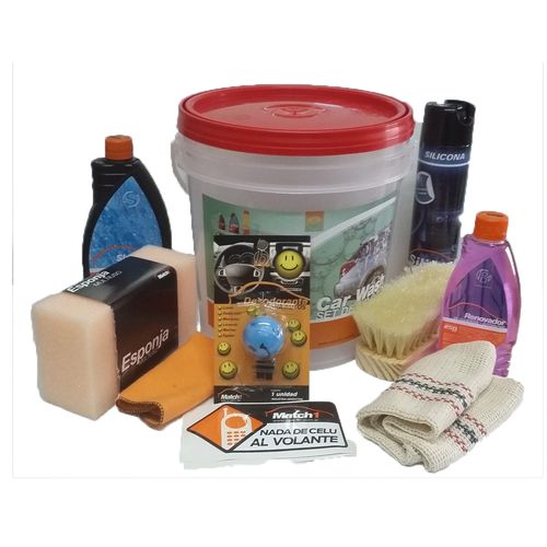 car wash set de lavado ( balde 10 pzas