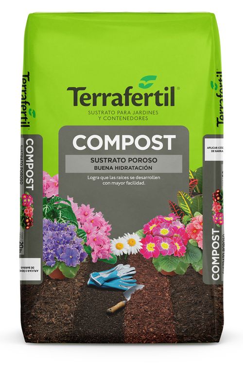 Sustrato Compost Orgánico 50 L Terrafertil