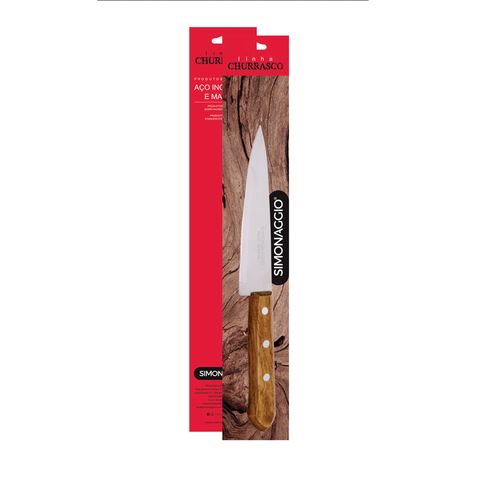 Cuchilla Universal Acero Inoxidable + Madera 6" Simonaggio