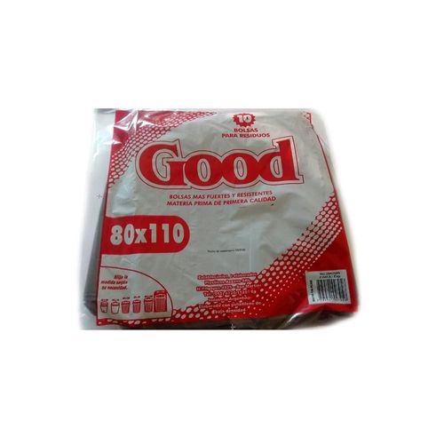 Bolsa Plana Consorcio 10 Unidades Negra 80x110Cm Good