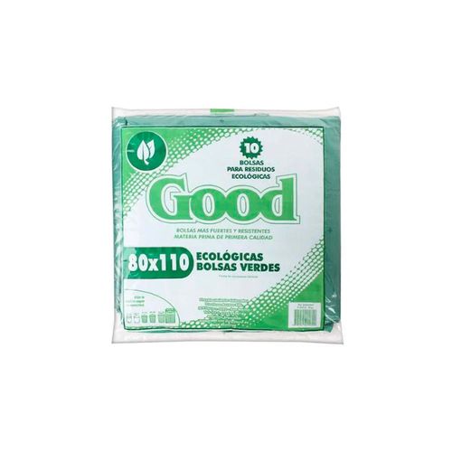Bolsa Plana Consorcio 10 Unidades Verde 80X110Cm Good