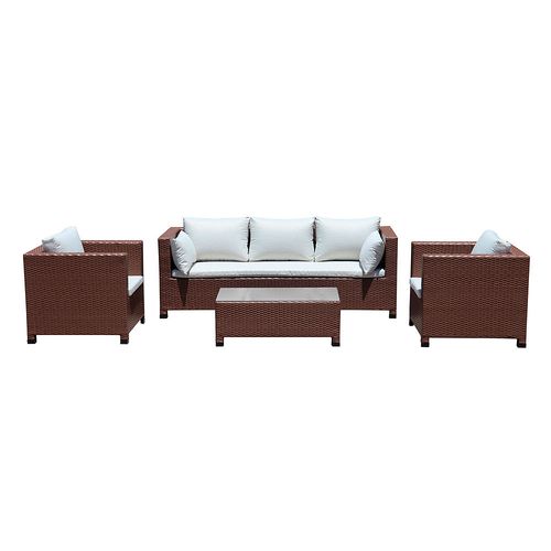 Set Living Rattan Dorian 3 Cuerpos Outzen