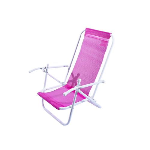 Sillón Caño Y Rafia Para Niños Rosa Jardigon