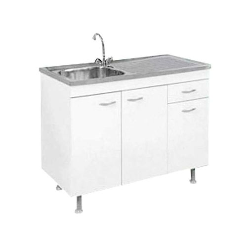 Bajo Mesada+Bacha Acero Inoxidable Trento Amube