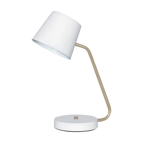 Lampara Escritorio Colonia E27 Blanco/Bronce Don Bell