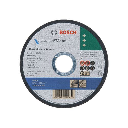 Disco de Corte Standard for Metal 115x10Mm Bosch