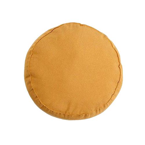 Almohadón Redondo Liso Mostaza 10X32X32 Cm Zukatek