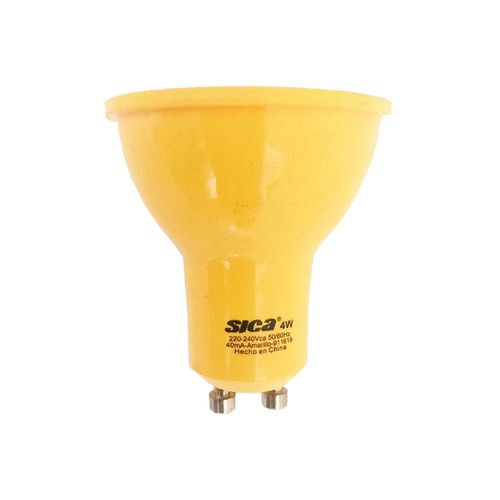 Led Dicroica Gu10 4W Amarillo Sica