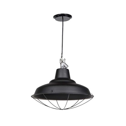 Colgante Galponero C/Agarre 1L E27 Negro 35C