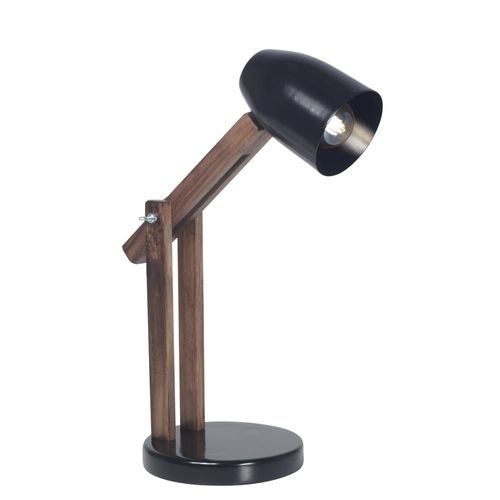 Lampara Escritorio Flex E27 Petiribi Negro Carilux