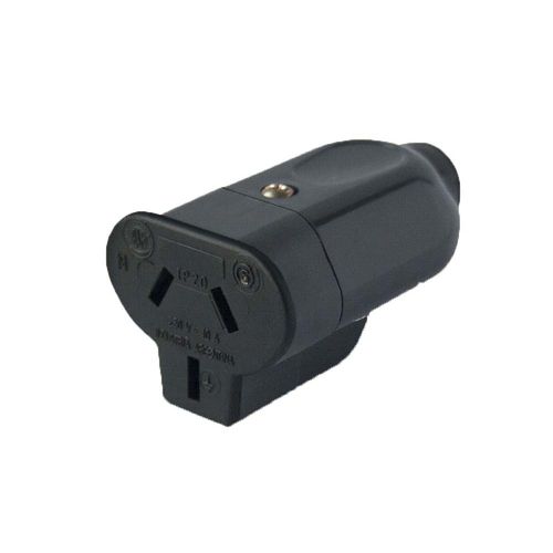 Ficha Kh Hembra Con Toma Tierra 10 A Negro Kalop