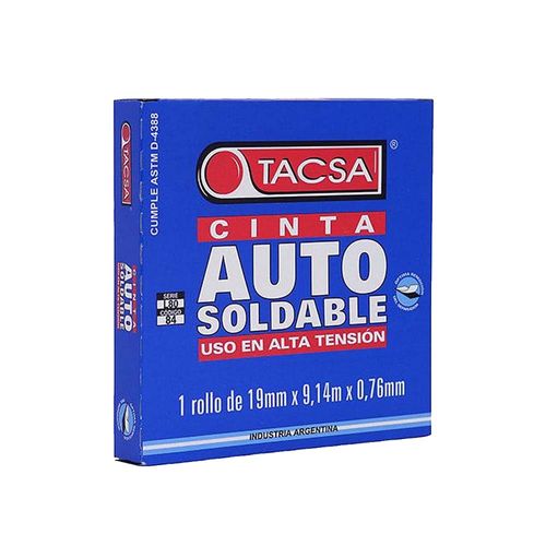 Cinta Autosoldable 9.5 M Negra Tacsa