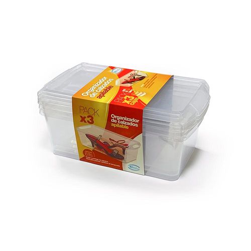 Caja Plástica Para Zapatos 3 U Star Company