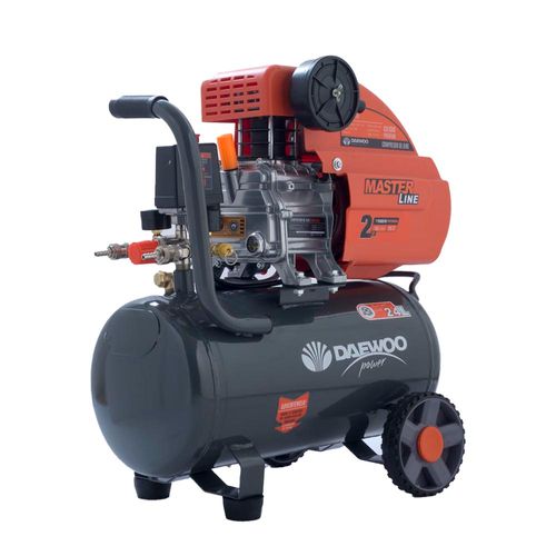 Compresor de Aire 2HP 25Lts 115PSI 23X59X62Cm Daewoo