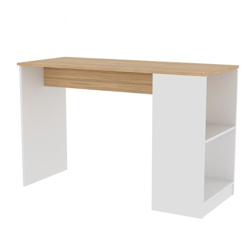 Escritorio Clasic 2 Estantes  120X50X77 Cm Blanco Fiplasto