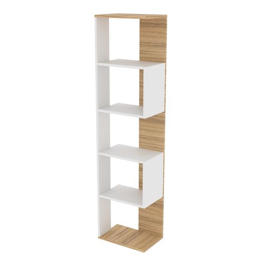 Biblioteca 6E  44.3X29.5X178 Cm Blanco Fiplasto