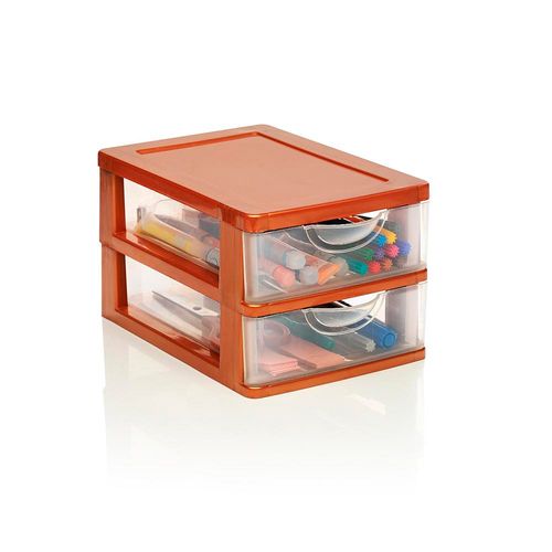 organizador plastico 2 cajones pdq