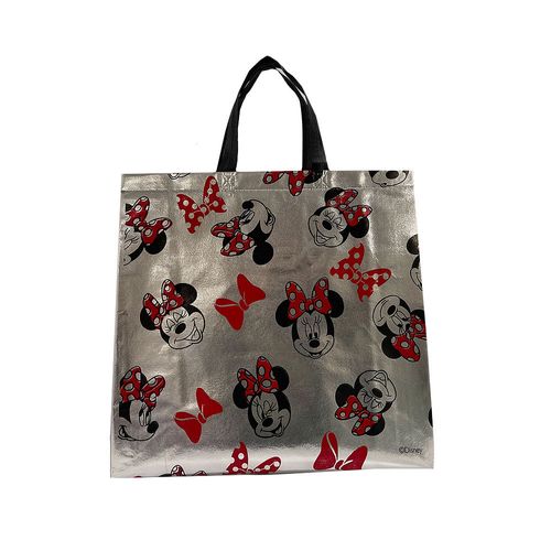 Bolsa Cuadrada Mickey Metalizada