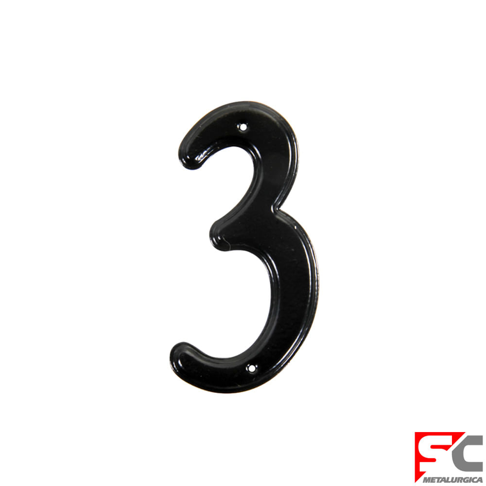 Número 3 Acero Negro 0,07 Cm Sc Metalúrgica