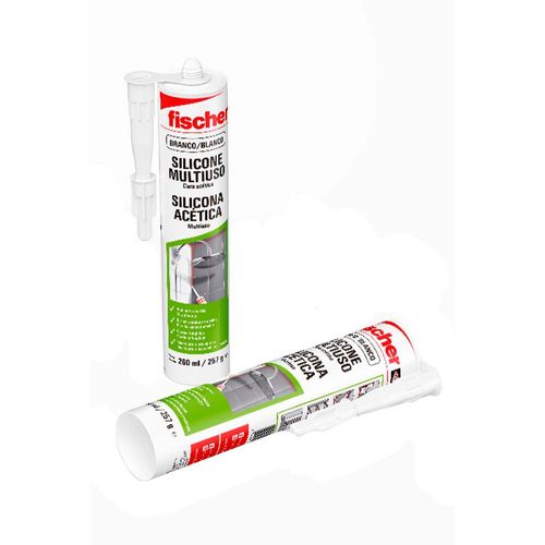 Sellador Silicona Acetica Transp 260Ml Fischer