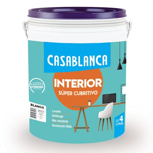 Látex Interior 4 L Casablanca