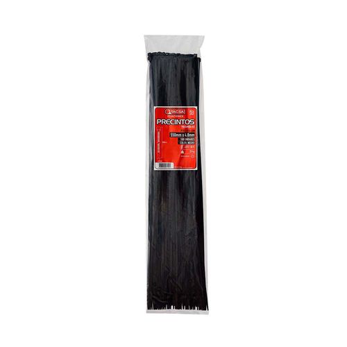 Precinto Nylon X100Unidades 550X4.8Mm Negro 67X32X23Cm TACSA