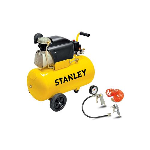 Compresor 50L 2Hp + Kit Stanley