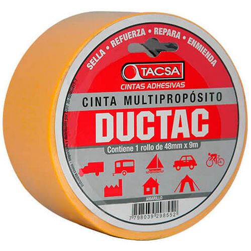 Cinta Ductac Para Ductos Amarillo 48Mmx9M