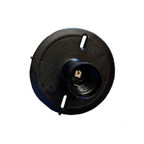 Receptaculo Plastico Con Portalampara E27 Negro Spotsline
