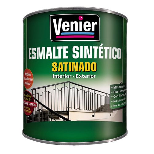 Esmalte Sintético 3P Interior/Exterior Blanco Satinado x 0,5Lt Venier