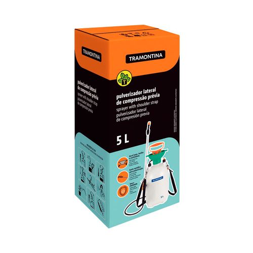 Pulverizador Bomba Lateral Con Arnes 5 L Tramontina