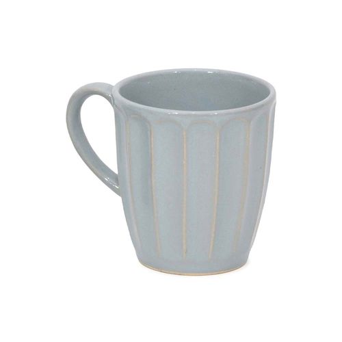 Jarro Mug Facetado Gris Ceramica 320 Cc Plus Gourmet