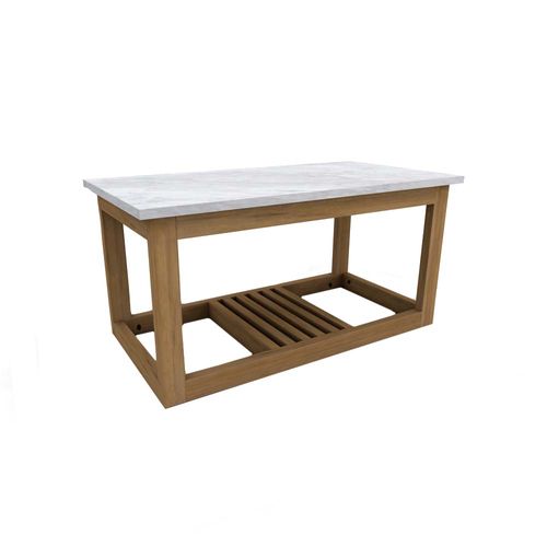 Mesa Ctro Mar-Mol 85x44x45 Carrara/r.m