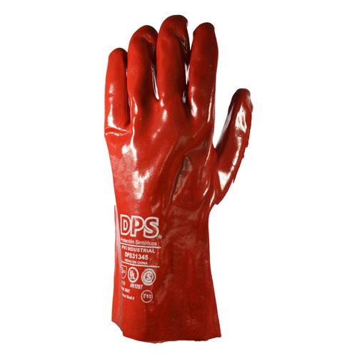 Guante Pvc Rojo Largo 30 Cm DP