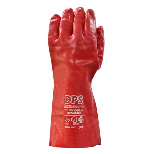 Guante Pvc Rojo Largo 40 Cm DP