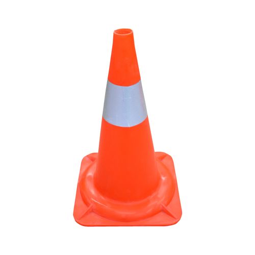 Cono Pvc 47Cm Premium Banda Reflectiva 8 Cm