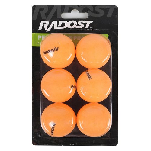 Set de pelotas de pingpong Radost naranja 6 unidades